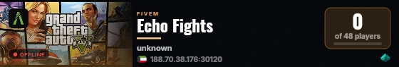 Echo Fights live status badge