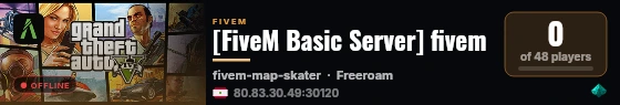 [FiveM Basic Server] fivem live status badge