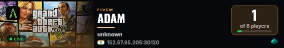 ADAM live status badge