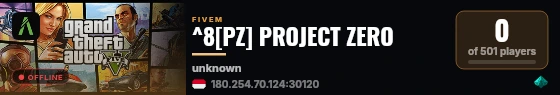^8[PZ] PROJECT ZERO live status badge