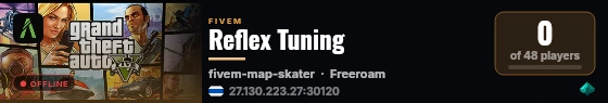 Reflex Tuning live status badge