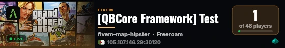 [QBCore Framework] Test live status badge