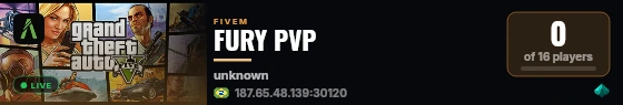 FURY PVP live status badge