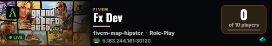 Fx Dev live status badge