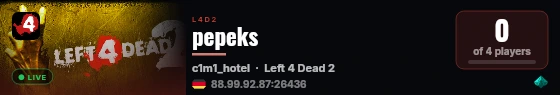 pepeks live status badge