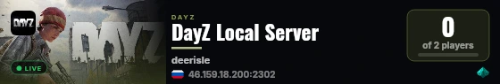 DayZ Local Server live status badge