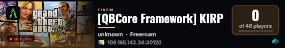 [QBCore Framework] KIRP live status badge