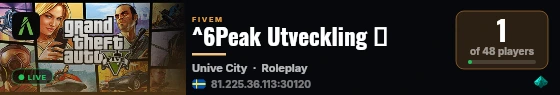 ^6Peak Utveckling 🏂 live status badge