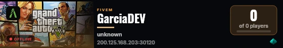 GarciaDEV live status badge
