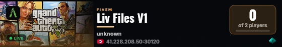 Liv Files V1 live status badge