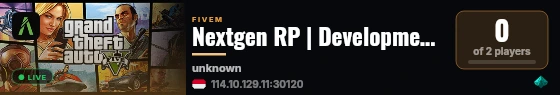 [Qbox Project] EXAMPLE ROLEPLAY live status badge