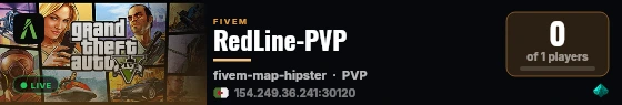 RedLine-PVP live status badge