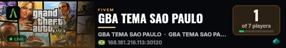 GBA TEMA SAO PAULO live status badge