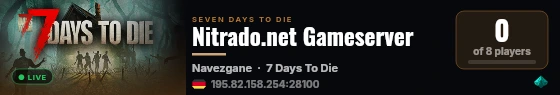 Nitrado.net Gameserver live status badge