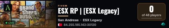 ESX RP | [ESX Legacy] live status badge