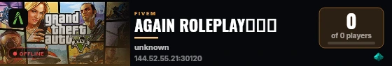 AGAIN ROLEPLAY｜重逢 live status badge