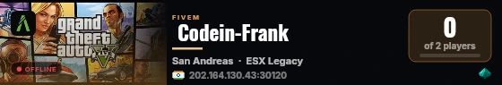  Codein-Frank live status badge