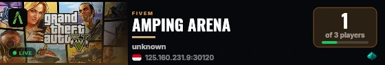 AMPING ARENA live status badge