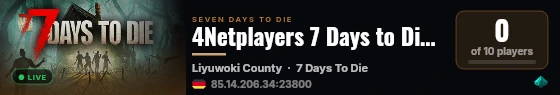 4Netplayers 7 Days to Die Server Leichenwald live status badge
