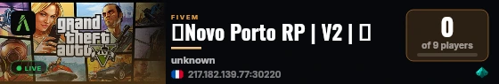🌐Novo Porto RP | V2 | 🌐 live status badge