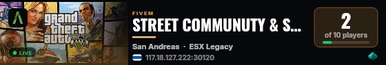 STREET COMMUNUTY & STORY live status badge