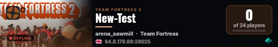 New-Test live status badge