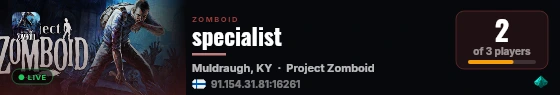 specialist live status badge