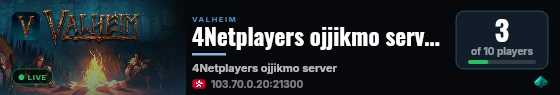 4Netplayers ojjikmo server live status badge