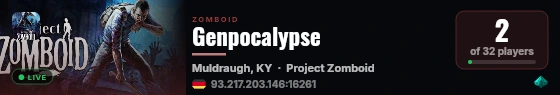 Genpocalypse live status badge