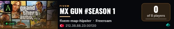 MX GUN #SEASON 1  live status badge