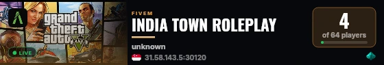 INDIA TOWN ROLEPLAY live status badge