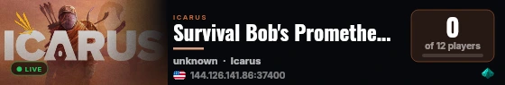 Survival Bob's Prometheus Server - Hard Mode live status badge