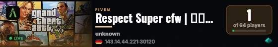 Respect Super cfw | ريسبكت سوبر live status badge