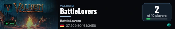 BattleLovers live status badge