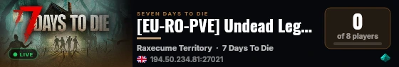 [EU-RO-PVE] Undead Legacy 2.7.18 live status badge