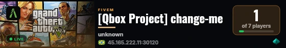 [Qbox Project] change-me live status badge