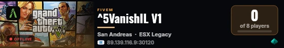 ^5VanishIL V1  live status badge