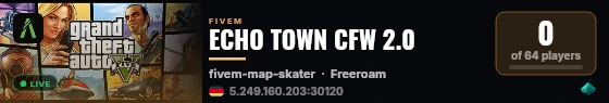 ECHO TOWN CFW 2.0 live status badge