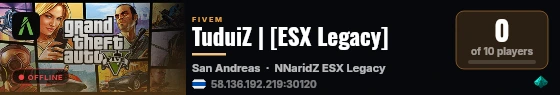 TuduiZ | [ESX Legacy] live status badge