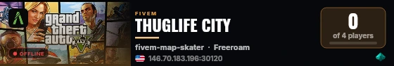 THUGLIFE CITY live status badge