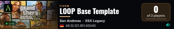 LOOP Base Template live status badge