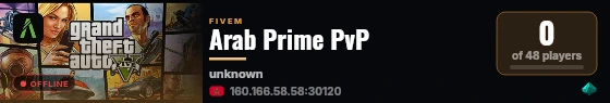Arab Prime PvP live status badge