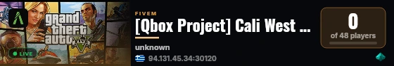 [Qbox Project] Cali West RP live status badge