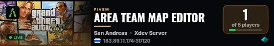 AREA TEAM MAP EDITOR live status badge