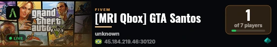 [MRI Qbox] GTA Santos live status badge