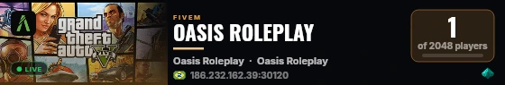 OASIS ROLEPLAY live status badge