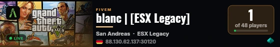 blanc | [ESX Legacy] live status badge
