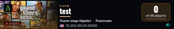 test live status badge