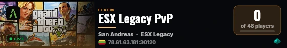 ESX Legacy PvP live status badge