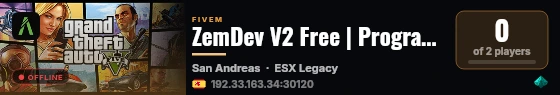 ZemDev V2 Free | Programacion V2 live status badge